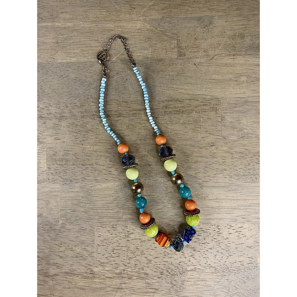 ERICA LYONS Millefiori Glass Beaded Necklace